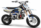 TrailMaster MK125 Dirt Bike 4-Speed Manual Dual Disc Brakes, Electric Start (14/12), Ages 12 and up