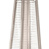 41000 BTU Brown Steel Propane Triangular Pyramid Standing Patio Heater