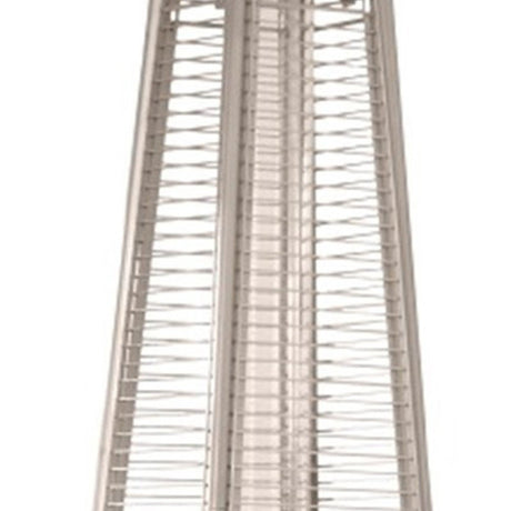 41000 BTU Brown Steel Propane Triangular Pyramid Standing Patio Heater