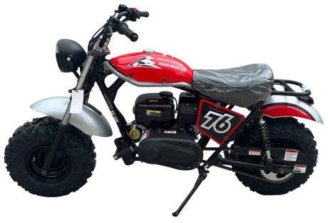 TrailMaster Hurricane 200X PRO Mini Bike, 208cc 7.5hp with Electric Start, Torque Converter, Dual Disc Brakes, Front & Rear Suspension, LED Headlight