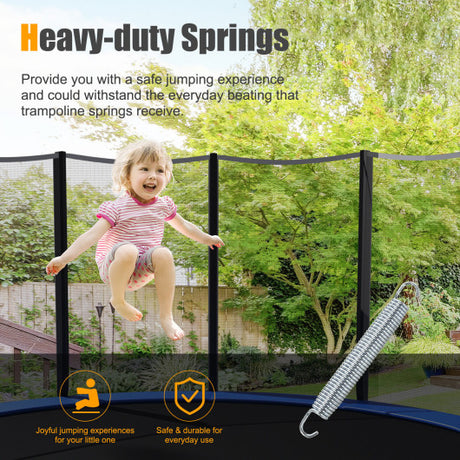 5.5 Inch/7 Inch Rustproof Galvanized Steel Replacement Trampoline Elasticity Springs-7"