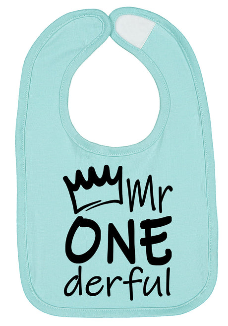 Mr One-derful First Birthday Smash Cake Bib - Aiden's Corner