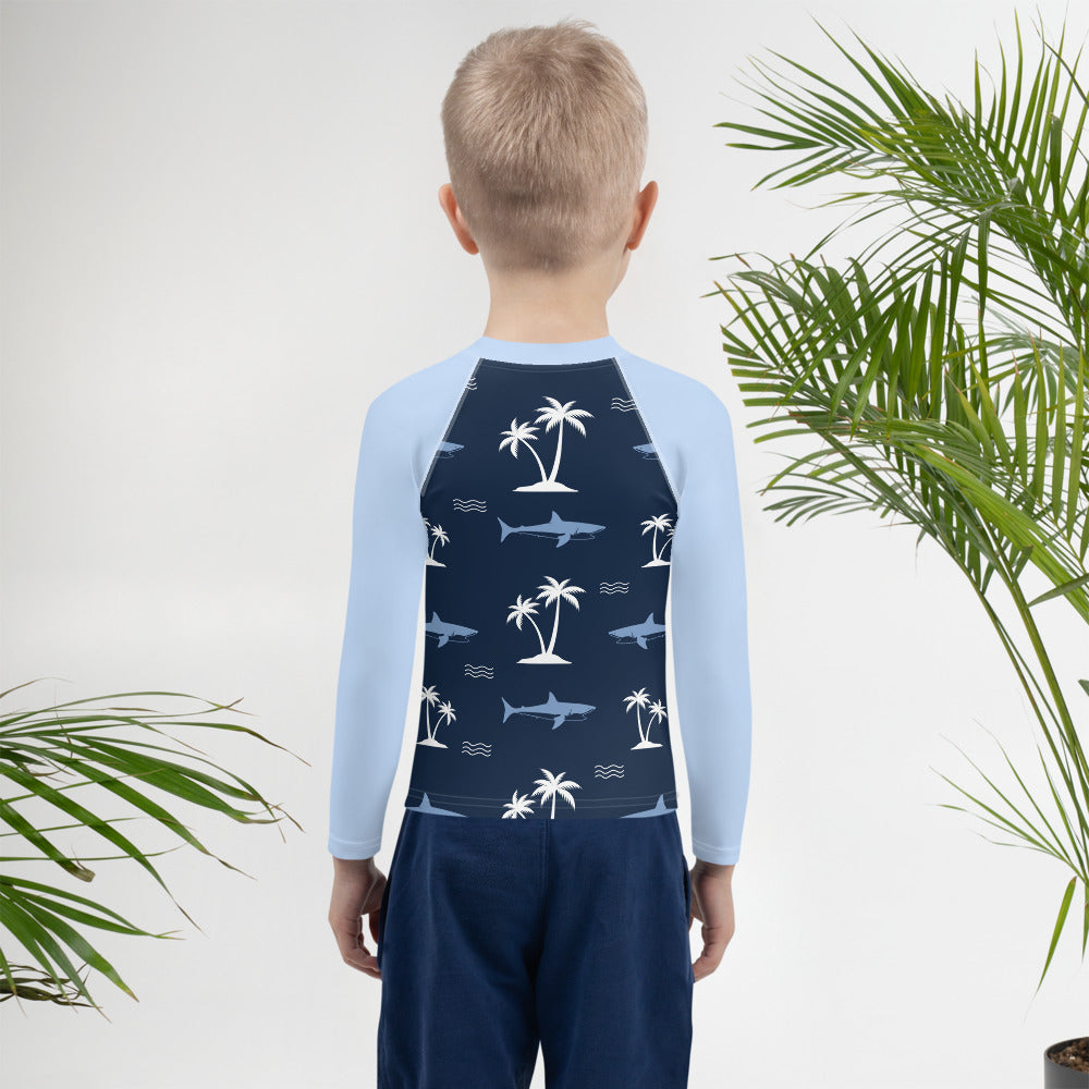 Aiden's Corner Kids Rash Guard Shark 1