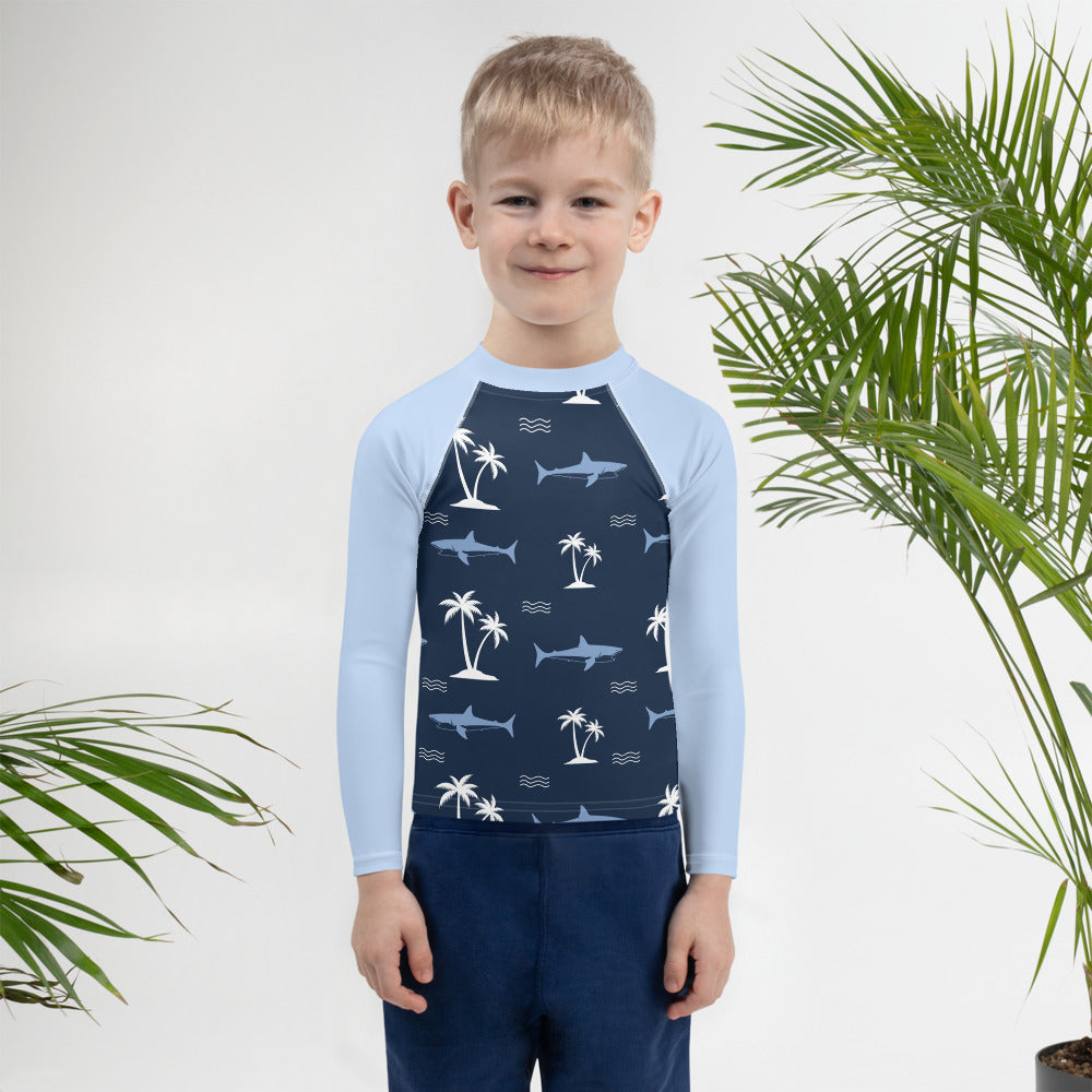 Aiden's Corner Kids Rash Guard Shark 1