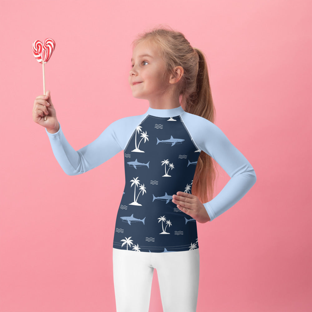 Aiden's Corner Kids Rash Guard Shark 1