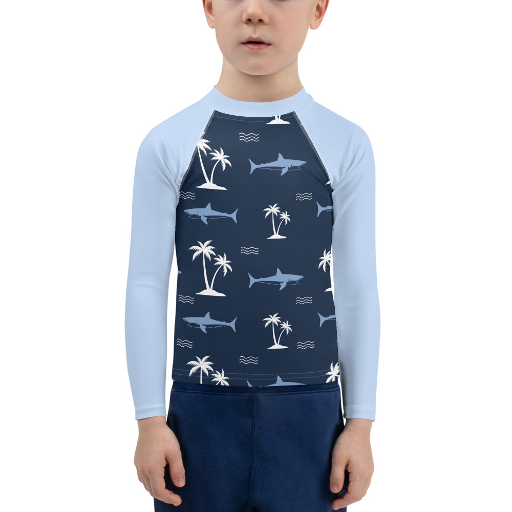 Aiden's Corner Kids Rash Guard Shark 1