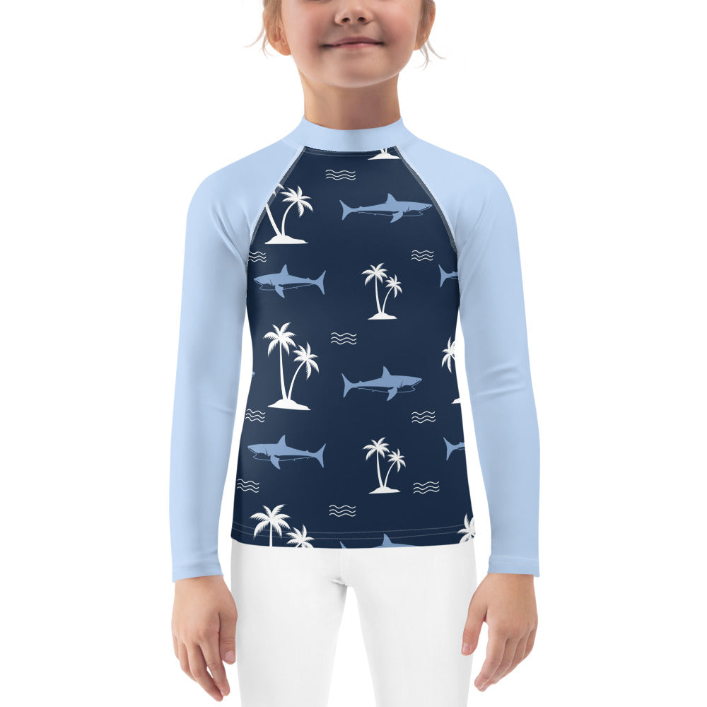 Aiden's Corner Kids Rash Guard Shark 1