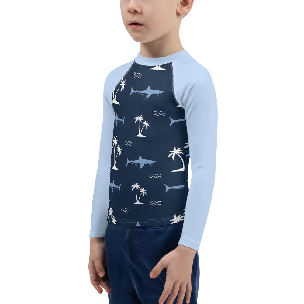 Aiden's Corner Kids Rash Guard Shark 1