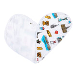 Gift Set: Philadelphia Baby Muslin Swaddle Blanket and Burp Cloth/Bib Combo by Little Hometown